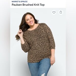Paulsen brushed knit top